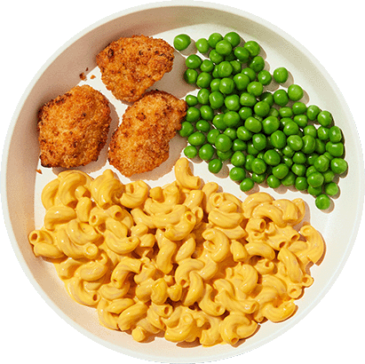 Chicken & Mac with Hidden Squash & Peas